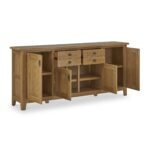 Broadway Oak Extra Large Sideboard - Image 4