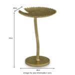 Santos Gold Leaf Side Table - Image 5