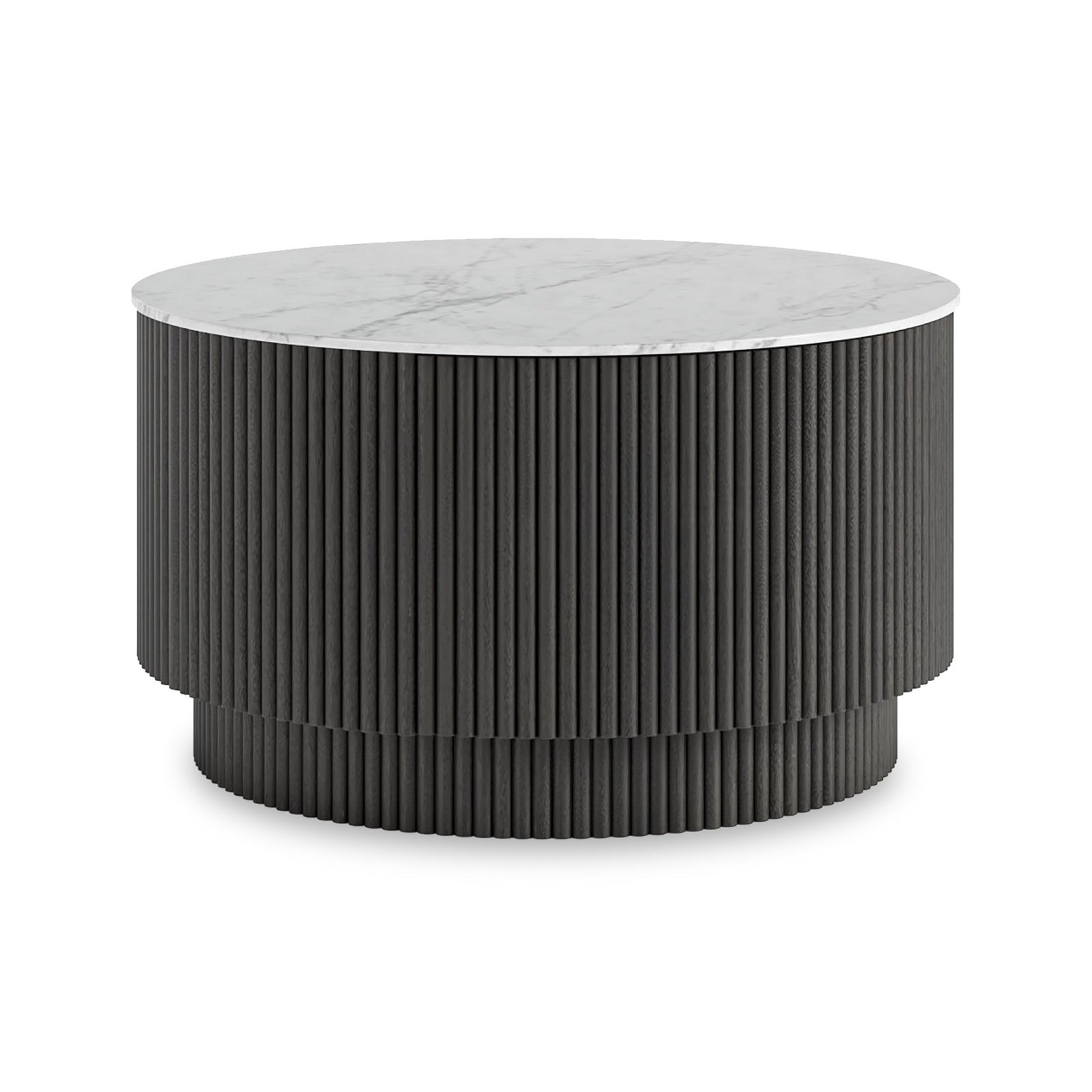 RFCORN6315-Milo-Mango-Black-Coffee-Table-Front1_003f725c-8079-4ff8-83ad-4d1104a8efb2 Milo Mango & Marble Round Fluted Coffee Table - Image 1