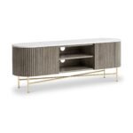 Amelie Grey Fluted Wide TV Unit