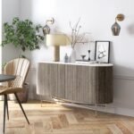Amelie Grey Fluted Large Sideboard - Image 2