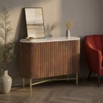 Milo Mango & Marble Fluted Small Sideboard - Image 2