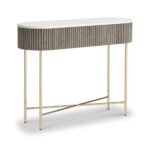 Amelie Grey Fluted Console Table