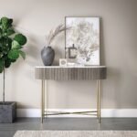 Amelie Grey Fluted Console Table - Image 2