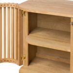 Shorwell Oak Slatted Large Sideboard - Image 10