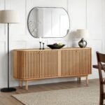 Shorwell Oak Slatted Large Sideboard - Image 2