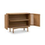Shorwell Oak Slatted Small Sideboard - Image 4