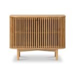 Shorwell Oak Slatted Small Sideboard - Image 3