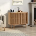 Shorwell Oak Slatted Small Sideboard - Image 2