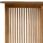 Shorwell Oak 200cm Slatted Oval Dining Table - Image 9