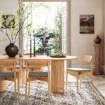 Shorwell Oak 200cm Slatted Oval Dining Table - Image 2