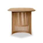 Shorwell Oak 200cm Slatted Oval Dining Table - Image 4
