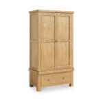 Portland Oak Double Wardrobe & Drawer