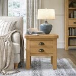 Portland Oak Lamp Table - Image 2