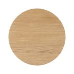 Shorwell Oak Slatted Round 1 Drawer Side Table - Image 13