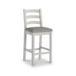 Penzance Stone Grey Ladder Back Bar Chair