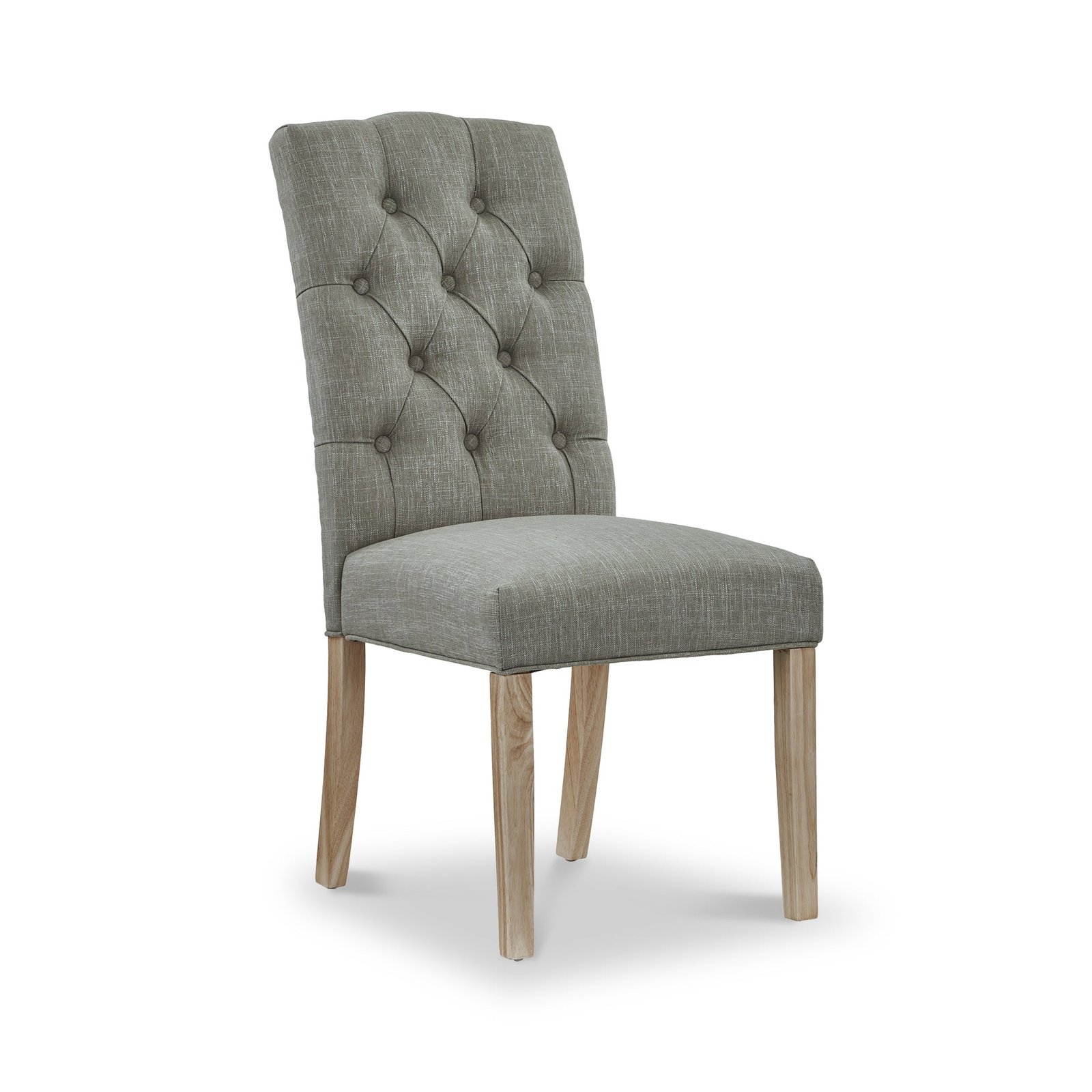 RFCORN8495-Penzance-Chelsea-Chair-Grey-Angle1 Penzance Upholstered Dining Chair - Image 1