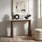 Mylor Travertine Top Console Table - Image 2