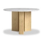 Nyssa Marble Top Round Dining Table