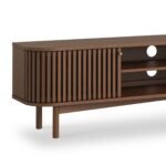Shorwell Dark Oak 180cm Slatted Large TV Unit - Image 3