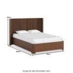 Shorwell Dark Oak Slatted Bed Frame - Image 5