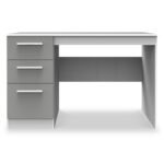 Blakely Grey and White 3 Drawer Storage Desk - Image 2