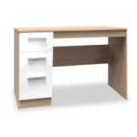Blakely White & Light Oak 3 Drawer Storage Desk