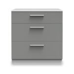 Blakely Grey and White 3 Drawer Deep Chest - Image 2