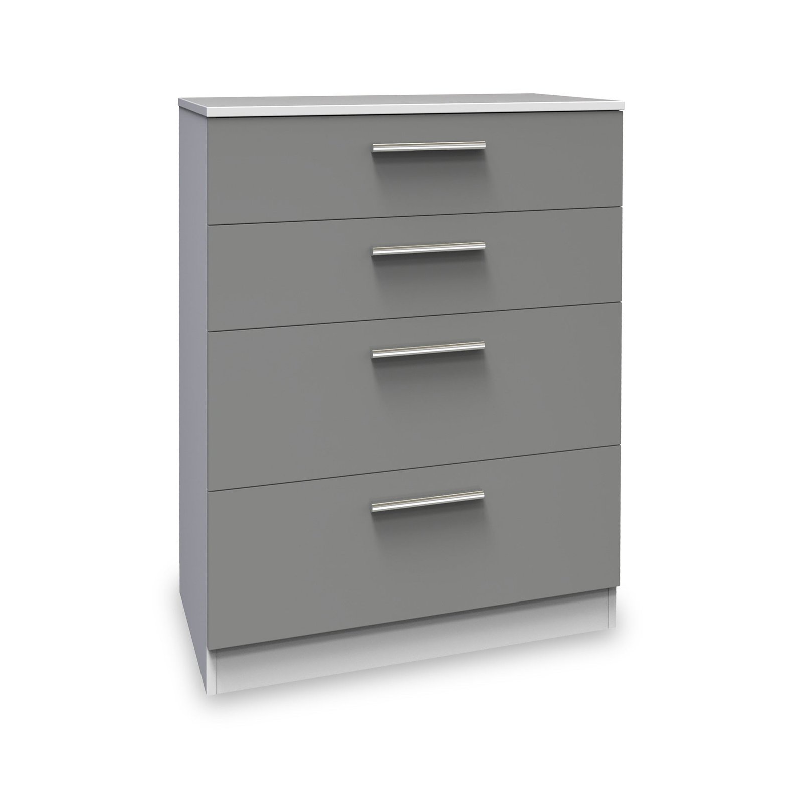 RFCTR050DGW-Blakely-Grey-and-White-4-Drawer-Deep-Chest-Angle1 Blakely Grey and White 4 Drawer Deep Chest - Image 1