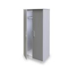 Blakely Grey and White 2 Door Wardrobe - Image 4