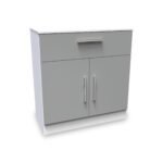Blakely Grey and White 1 Drawer 2 Door Sideboard