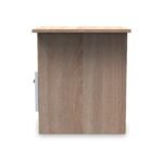 Blakely White & Light Oak 1 Drawer Lamp Table - Image 5
