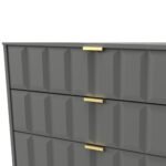 Harlow 3 Drawer Chest with Gold Hairpin Legs - Image 3