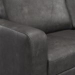 Cullen Faux Leather 3 Seater Sofa - Image 7