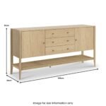 Harborough Oak Large Sideboard - Image 5