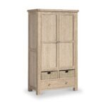 Portland Washed Oak Multi Storage Larder Unit - Image 4