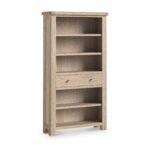 Portland Washed Oak Large Bookcase