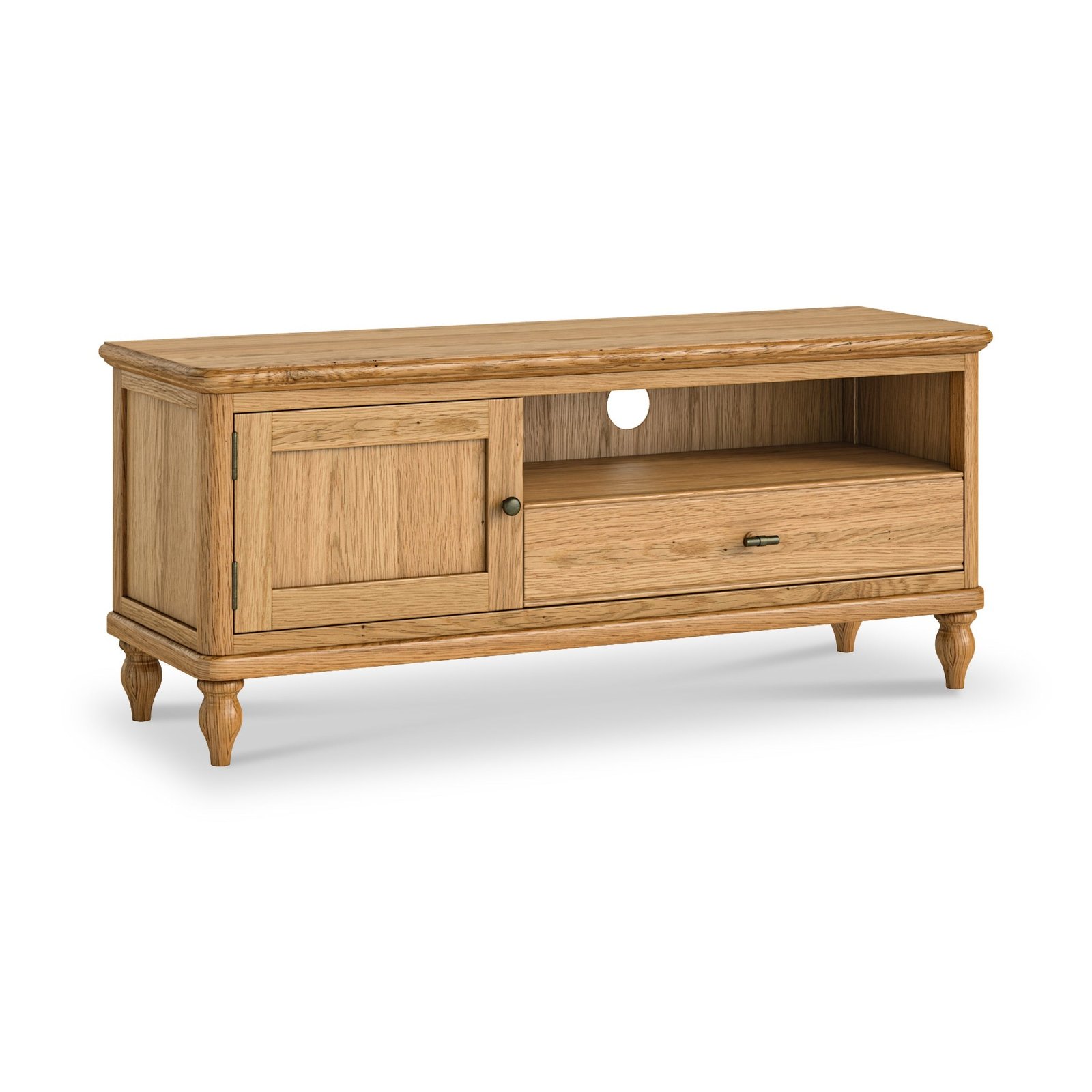 RFCX10263-Alderley-Oak-120cm-TV-Unit-Angle1 Alderley Oak 120cm TV Unit - Image 1