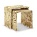 Calder Light Burl Nest Of Tables