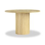 Calder Light Burl 120cm Round Dining Table