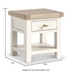 Belmont 1 Drawer Lamp Table - Image 5