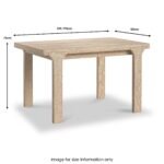 Mylor Washed Oak 135-175cm Extending Dining Table - Image 4