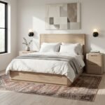 Mylor Washed Oak Bed Frame