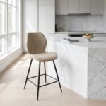 Manuelle Faux Leather Bar Stool - Image 2