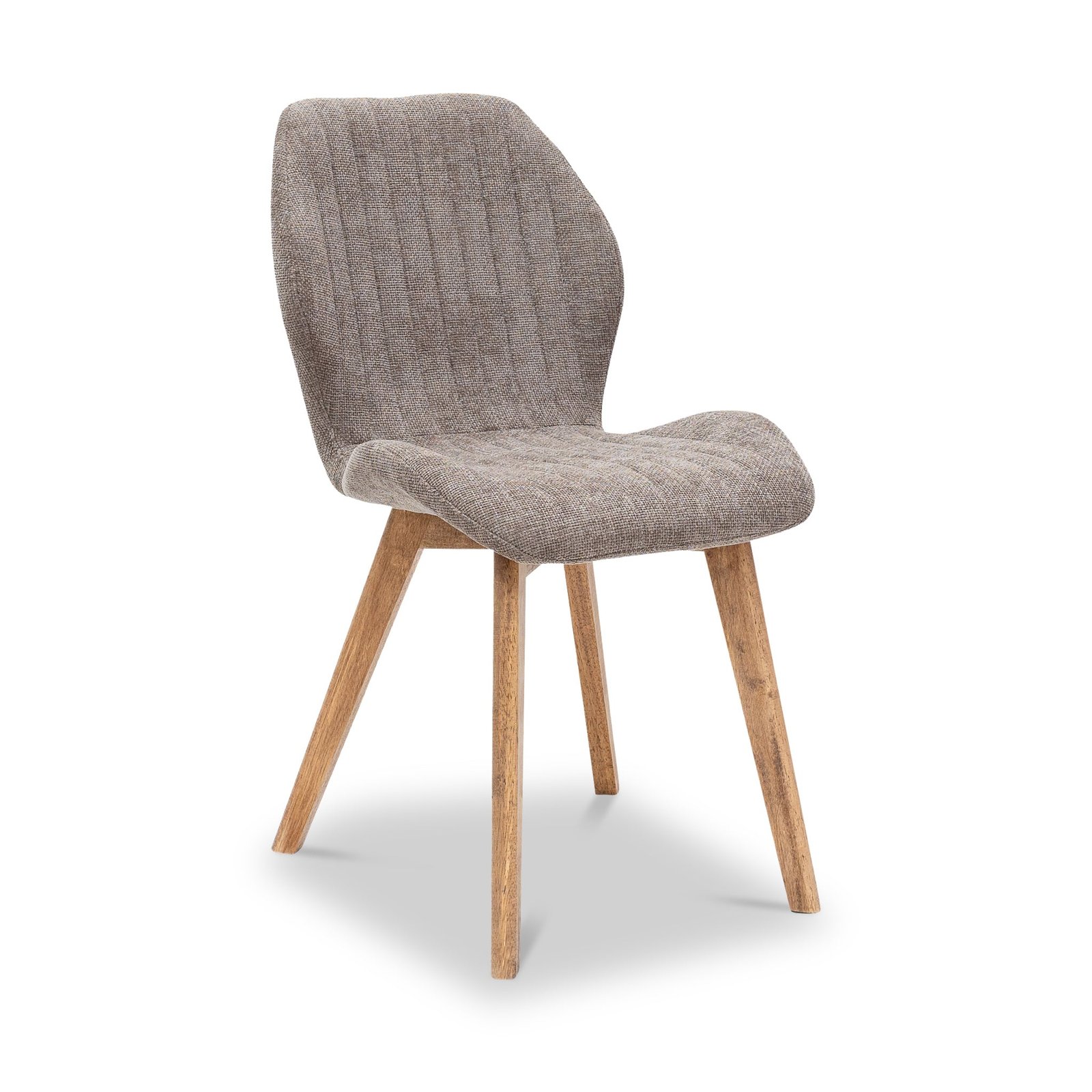 RFDAW01-Belrose-Textured-Fabric-Dining-Chair-Mocha-Angle1 Belrose Textured Fabric Dining Chair - Image 1