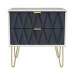 Geo 2 Drawer Utility with Gold Hairpin Legs - Image 6