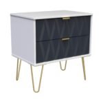 Geo 2 Drawer Utility with Gold Hairpin Legs - Image 5