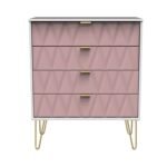 Geo 4 Drawer Chest with Gold Hairpin Legs - Image 12