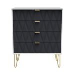 Geo 4 Drawer Chest with Gold Hairpin Legs - Image 8