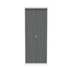 Geo Panelled 2 Door Wardrobe - Image 2